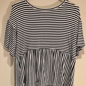 LOFT by Ann Taylor Striped XXS Petite top